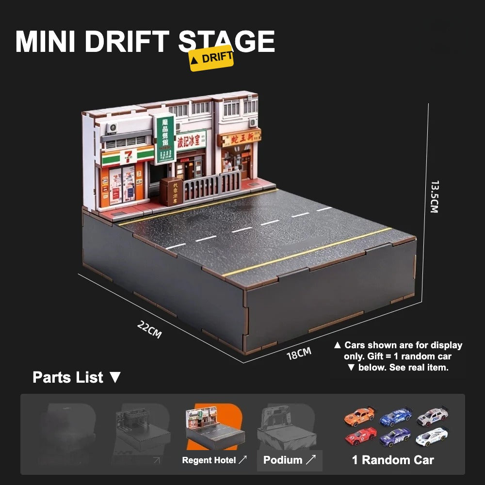 1:64 Scale Magnetic Drift Track Kit -7/11 edition